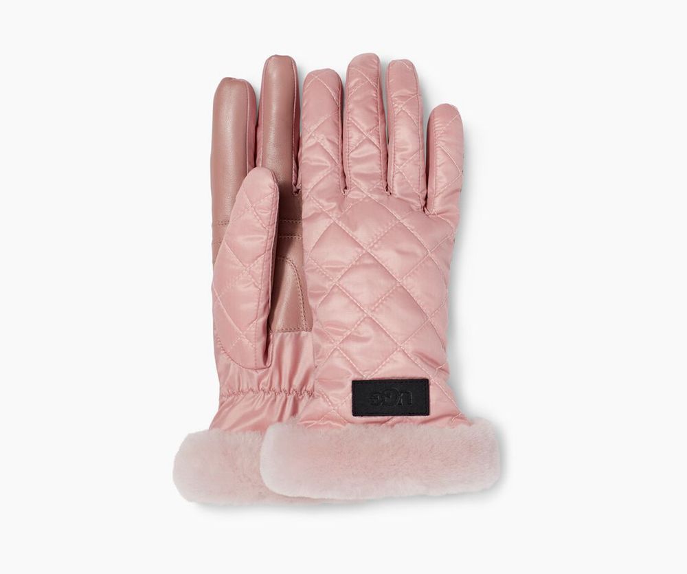 Ugg Gloves Canada - Ugg Women's Quilted Performance Pink